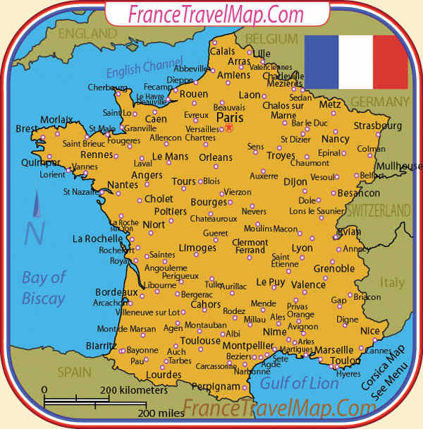 France Travel Map