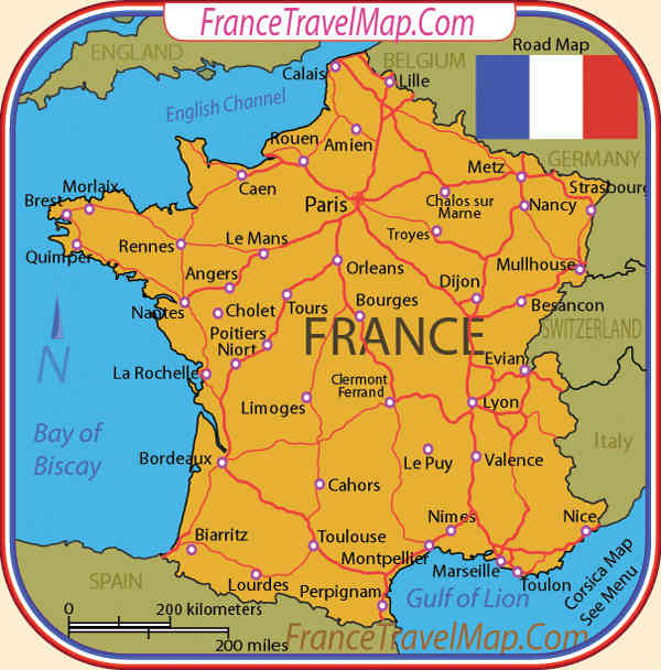 France Travel Map